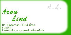 aron lind business card